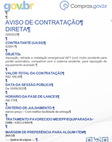 Aviso de Contratação Direta - 009/25