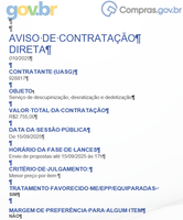 Aviso de Contratação Direta 010/25