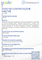 Aviso de Dispensa Eletrônica 011/25