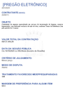 Aviso de Pregão Eletrônico 001/25 Aviso de Pregão Eletrônico 001/25